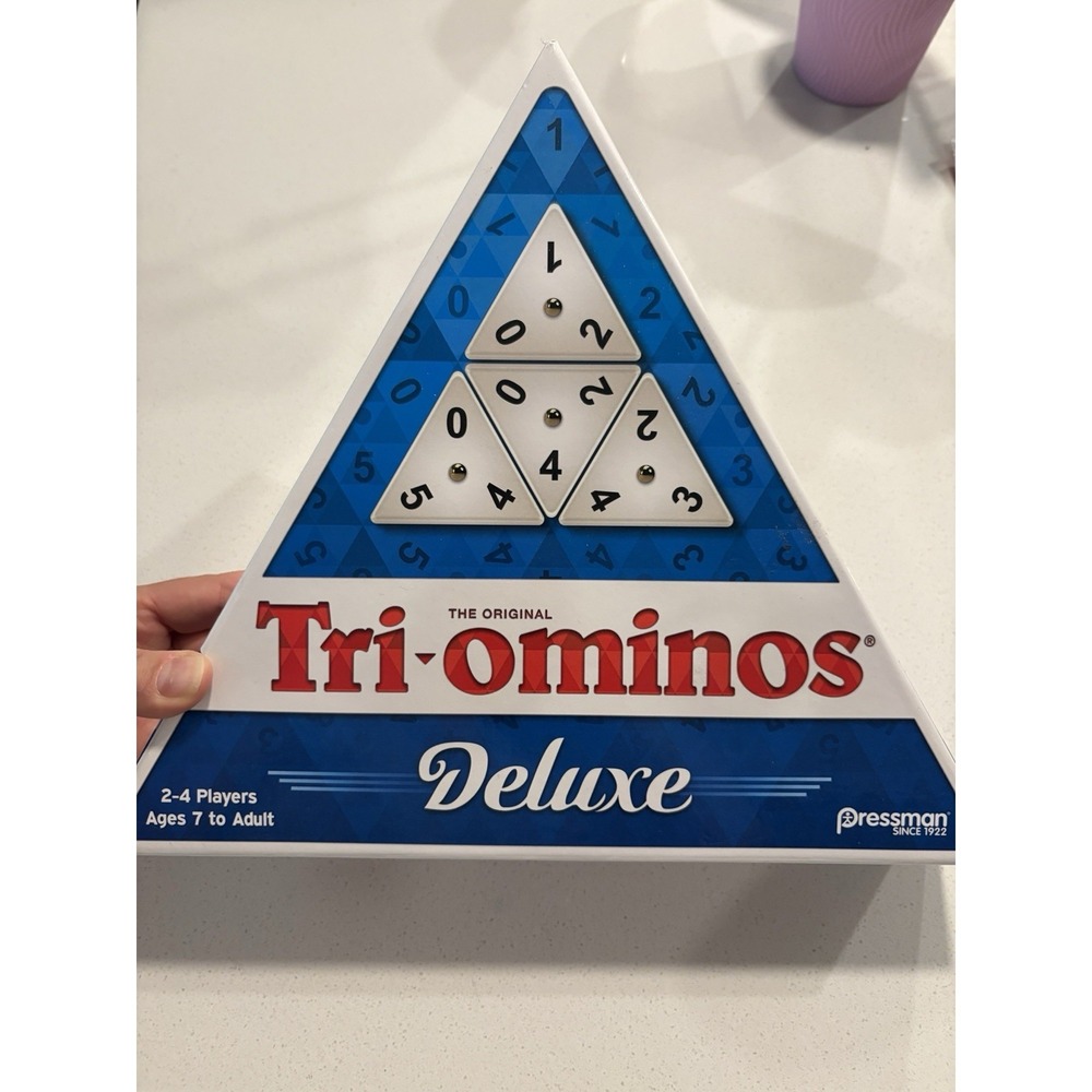 Pressman Tri-Ominos Deluxe Edition Strategy Game - Complete with Brass Spinners